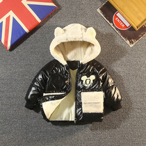 South Korean Childrens cotton clothes 2022 Thickened Winter Ocean Gas Boys Down cotton clothes The children Garede jacket Korean version of the tide