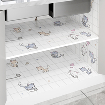 Cabinet cushion paper waterproof and moisture-proof self-adhesive kitchen oil-proof sticker cabinet wardrobe shoes cabinet dustproof cropped drawer pad