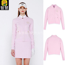 South Korean MCKAYSON golf suit blouse 22 spring style golf female flip collar fastening jacket jacket