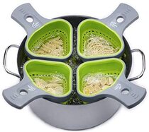 Export original single spaghetti powder fishing silicone folding leak basket can hang the drain basket