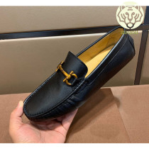 Bean-bean shoes Mens Korean version Genuine Leather Tide Cards Soft Face Soft Bottom Casual Shoes Comfort European Station Sloth a foot pedal male leather shoes