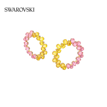 (New) Swarovski Millenia large hoop earrings