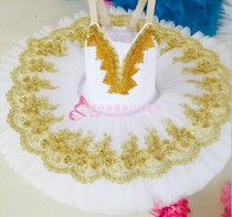 Childrens tutu performance costume Little Swan dance tutu puffy yarn skirt suspender girls ballet performance costume