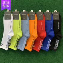 Korea East Gate Import Autumn And Winter Tide New Pint Thread Letters Cotton Socks Fashion Street Men Midcylinder Socks Tide