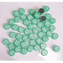 Round magnet magnet license plate number card blackboard teaching card strong whiteboard round color number