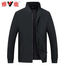 Yalu Spring and Autumn Jacket Jacket Mens Leisure Korean Slim Stand Collar Mens High-end Fashion Teen Clothes