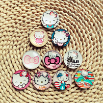 A set of creative crystal glass refrigerator stickers small fresh cute cartoon magnetic stickers magnetic decorative stickers kitty