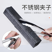 Charcoal clip Barbecue utensils Commercial barbecue accessories clip charcoal pliers Field clip grilled fish clip Household barbecue tools Carbon clip