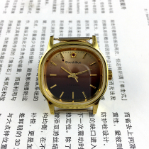 Original Clothing Stock Shanghai Gem Flower card Tea Color surface Manual Mechanical Table diameter 34 mm SEND WATCH STRAP 1 STRIP