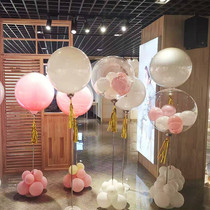 White Powder 36-inch Ball AIR BALLOON COLUMN BIRTHDAY PARTY ARRANGEMENT DECORATION CLOTHING STORE MALL ACTIVE SUPPLIES