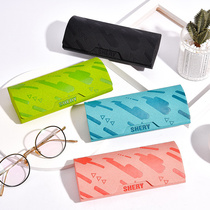 Glasses case Advanced Sensation Portable Pressure Resistance Women Ins Day Ensemble Male Light Brief Mid Country Wind Eye Sunglasses Containing box