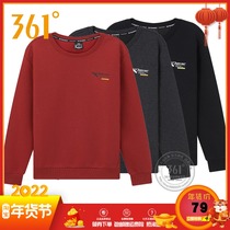 361 Degree Mens long sleeve sports sweater 2020 Spring and Autumn new round neck pullover sweater 361 casual mens top