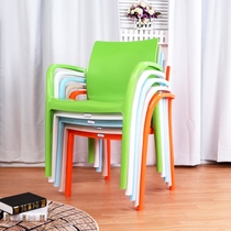 Thickened plastic armchair Outdoor beach chair Easy to store Simple dining chair Leisure chair Fashion office chair