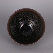  Chunde Tang}Jian Kiln oil drop hat bowl Song Jianzhan porcelain unearthed in the Song Dynasty antique antique home collection pendulum