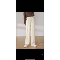 Hangzhou Italian-style clothing city quiet listening clothing store 588 Slim Plus velvet straight casual pants style high waist