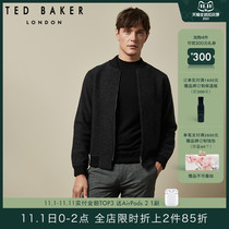 TED BAKER wool knit cardigan mens round neck jacket jacket