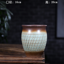 Extra large ceramic flower pot purple sand plum flower pot iron tree pot orchid flower pot potted green plant coarse sand flower pot ceramic