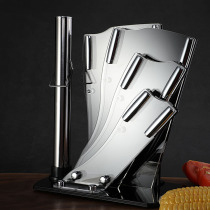 Fan-shaped Asian seven-piece set of Keli knife holder Kitchen knife holder Plexiglass knife holder household knives kitchen storage rack spot