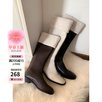 Zhou Baizi FOR YOU FASHION SHOW Official Exclusive Long Boots High Silo Boots for the Airy Women Spring Summer Temperament New