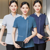 Cleaning Work Clothing Short Sleeve Woman Property Floor Cleaning Aunt PA Uniform Hotel Guest Room Attendant Summer Clothing