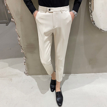 Suit pants men slim feet ankle-length pants summer thin casual long pants men business pants Joker Korean tide