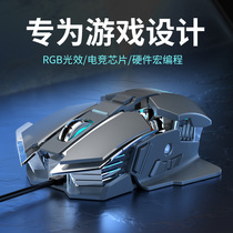 Mechanical game special mouse E-sports wired chicken automatic pressure gun Computer mobile phone throne Custom macro programming suitable for lol League of Legends Jedi survival across the line of fire Peace elite