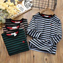 Boy De Rong base shirt autumn and winter New thick round neck children tide coat big child pullover long sleeve T-shirt