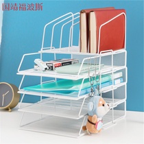 Office desktop multi-layer A4 file rack storage box data rack folder storage rack office file storage rack