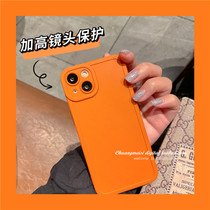 Super Fire ins thick drop protection for Apple 13 phone case iphone12promax Net Red Apple 11 advanced sense xsmax autumn and winter New xr high grade Orange 8p