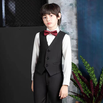 Children's suit and vest suit boys summer British handsome flower girl high-end small suit host costume costume