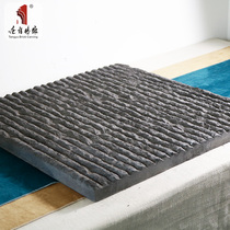 Tang language satin blue stone 600×600mm Chinese antique brick Villa garden floor tiles Non-slip wear-resistant green brick floor
