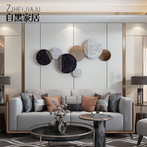 Living room wall decoration wall wall hanging room background wall decoration bedroom layout decoration Italian pendant iron light luxury wall decoration