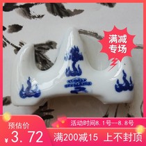 Porcelain pen holder brush holder solid wood pen holder pen holder pen holder ink pen ink paper inkstone water writing cloth calligraphy pen holder