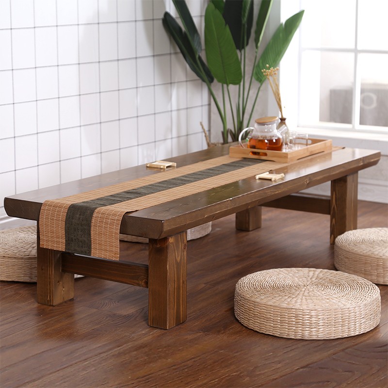 Simple modern solid wood table creative fashion living room small apartment Nikkei tea table tatami small table economy type