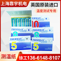 National General Agent UK THERMAX temperature paper TMC thermal test paper furnace temperature paper temperature test paper