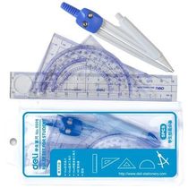 Deli 9598 Stationery Ruler Set Student Painting Ruler Straight Ruler Corner