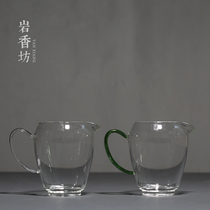 Yan Xiangfang heat-resistant glass Road Cup high temperature thick glass tea divider large imitation porcelain handle uniform Cup