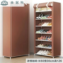 Enclosed arrangement shoe cabinet shoe rack bedroom shoes balcony single pair simple simple assembly Oxford door dustproof compartment