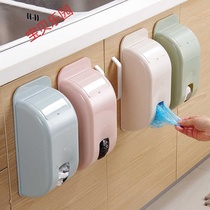 Kitchen environmental protection plastic bag storage box for garbage bag storage box plastic bag sorting wall hanging extraction box household