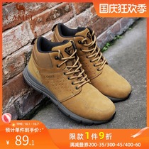 Camel outdoor overwear shoes autumn and winter couples leisure shock absorption non-slip frosty leather mens and womens overshoes