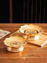 High-footed tribute pan for the Buddha fruit tray Apple disc bodhisattva Gongpindi Foods for the table Sharpon trays to the gods