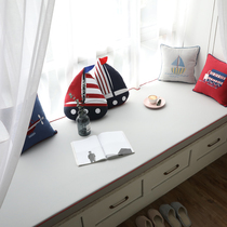 Customized floating window mat childrens room window mat Mediterranean Nordic gray solid color bedroom sponge mat tatami mat mat
