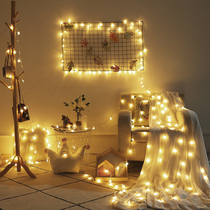 Tanabata Valentines Day star lighting Net red girl room decoration decoration small colorful lights flashing lights string lights starry sky