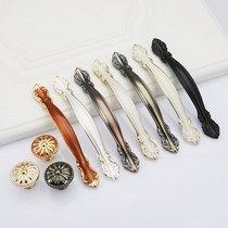 Hardware accessories all copper cabinet kitchen door wardrobe door handle wardrobe simple handle European color door cabinet