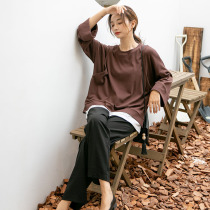 Phantom fake 2 breast-feeding clothes autumn and winter out fashion long-sleeved postpartum feeding spring and autumn breast-feeding coat