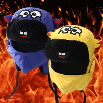 Winter Lei Feng hat female Korean version of cute warm childrens cotton hat Autumn male cycling electric car thickened windproof ear protection