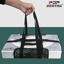 Popp Official Green Bamboo Mya Jelly Paint Suit Canvas Handbag Fine Arts Candidates Write Raw Portable Jelly Paint Box Solid Strap Adjustable Buckle Type Entrance Exam Special Hand Strap