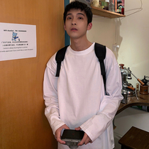 Hualun basic item spring and autumn all-in-one base shirt simple solid color long sleeve T-shirt mens ifashion top T-shirt