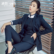 Autumn and winter high-end professional suit suit Female president fashion temperament formal suit tooling suit Sales department overalls