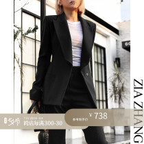 Z Boss Vase Cut with wide edge large collar Supper body wool jacket New products Europe and America Morden flat shoulder suits